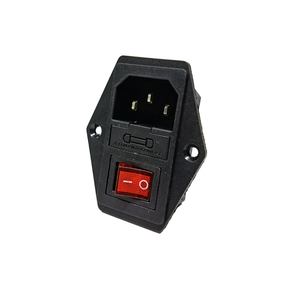 C14 AC POWER CONNECTOR WITH SWITCH & FUSE