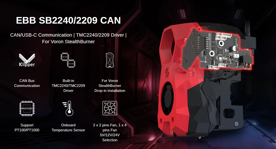 BIGTREETECH EBB SB2209 CAN V1.0 FOR VORON STEALTHBURNER