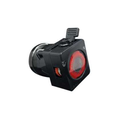 Biqu Nebula extruder angled view, showing red gear dial and compact housing