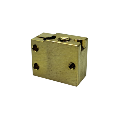 E3D V6 SOLID BRASS VOLCANO HEATER BLOCK