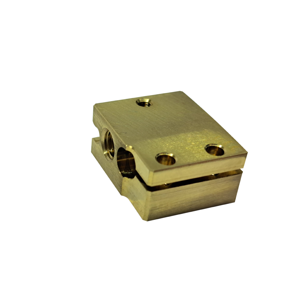 E3D V6 SOLID BRASS VOLCANO HEATER BLOCK