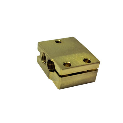 E3D V6 SOLID BRASS VOLCANO HEATER BLOCK