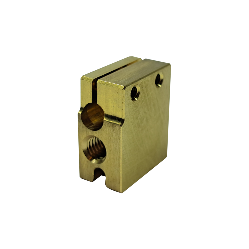 E3D V6 SOLID BRASS VOLCANO HEATER BLOCK